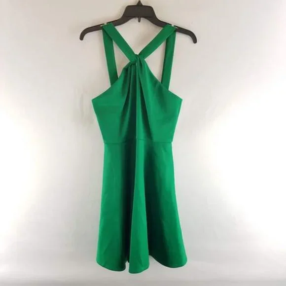 Ted Baker | Dresses | Ted Baker Womens Freeda Twist Neck Green Sleeveless  Mini Dress | Poshmark